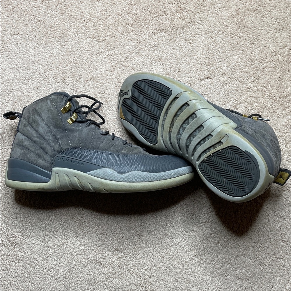 Jordan 12 Retro Dark Grey/Wolf Grey - Picture 6 of 13